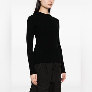Aeron knit rib black top
